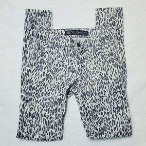 Divine Rights of Denim Leopard Print Skinny Sz 26
